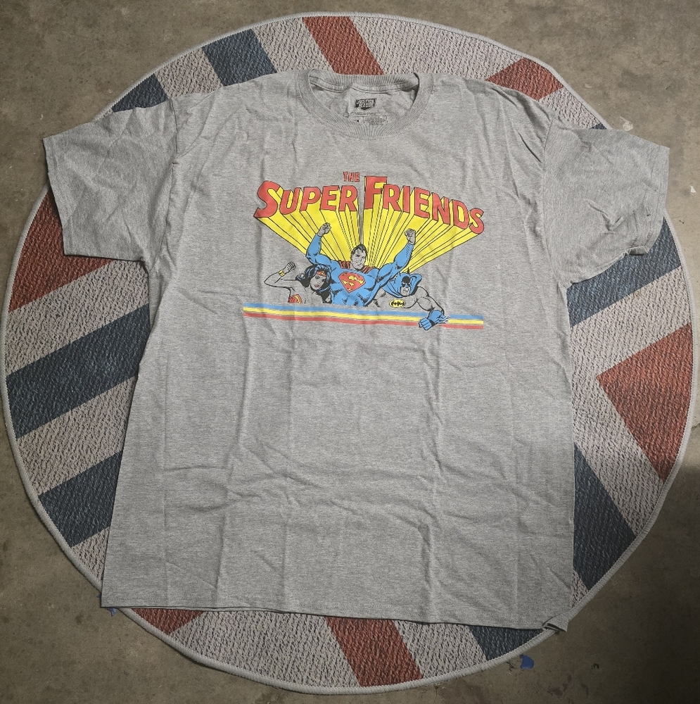 Gray Justice League Graphic T-Shirt